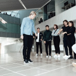 Studerende har teambuilding til workshop